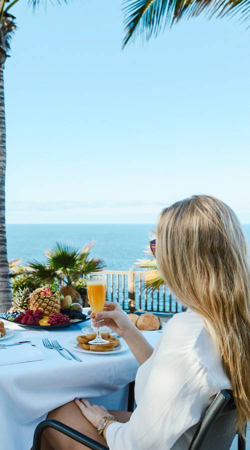 Terrasse mit Meerblick, Esencia de La Palma
